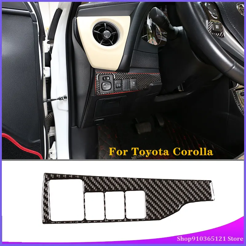 Для 2014-2018 Toyota Corolla панель переключателя автомобильной фары из углеродного волокна (мягкий) внутренние аксессуары для автомобиля 1 шт. в набор...
Для 2014-2018 Toyota Corolla панель переключателя автомобильной фары из углеродного волокна (мягкий) внутренние аксессуары для автомобиля 1 шт. в набор...