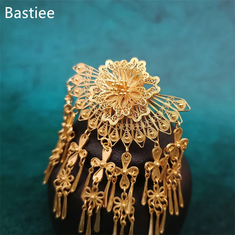 Bastiee Original Miao Handmade Jewelry for Women 999 Pure Silver Hair Forks Chinese Archaic Classical Wedding Hair Accessories
Bastiee Original Miao Handmade Jewelry for Women 999 Pure Silver Hair Forks Chinese Archaic Classical Wedding Hair Accessories
