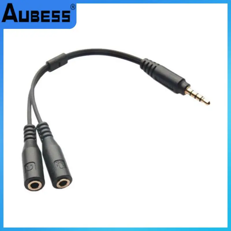 3.5mm Cable Adapt Male To 2 Female Portable Adapter Type C Stereo Audio For Xiaomi Phone Black Share Cable Adapter Headset Mic
3.5mm Cable Adapt Male To 2 Female Portable Adapter Type C Stereo Audio For Xiaomi Phone Black Share Cable Adapter Headset Mic
