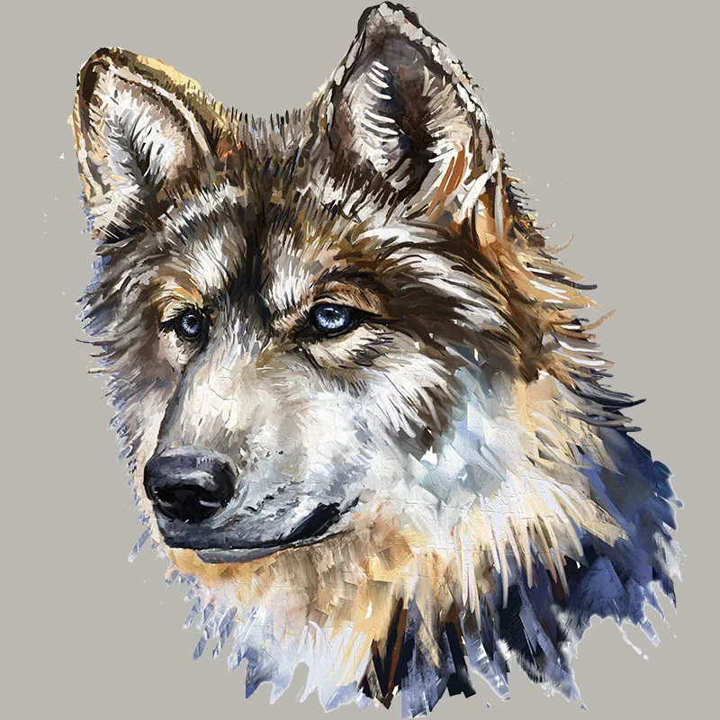 Iron on Wolf Patches for Clothing DIY T-shirt Applique Vinyl Animal Wolf Heat Transfer Clothes Stickers Thermal Sticker on Cloth
Iron on Wolf Patches for Clothing DIY T-shirt Applique Vinyl Animal Wolf Heat Transfer Clothes Stickers Thermal Sticker on Cloth
