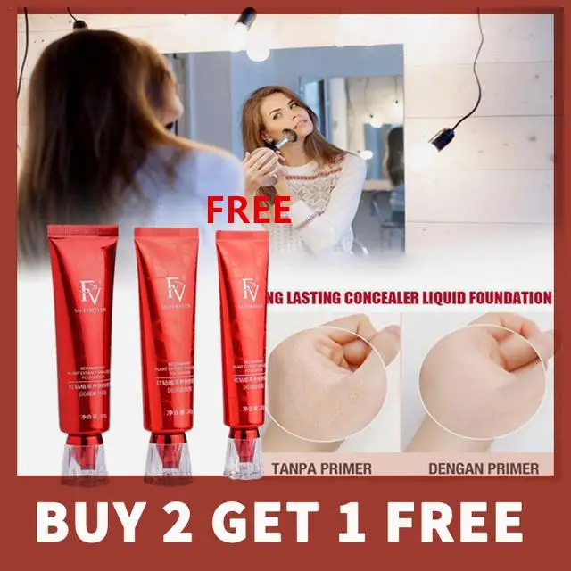 3X FV Foundation Liquid Makeup Cream Long-lasting Concealer Cosmetics Moisturizing Natural Concealer for All Skin Type
3X FV Foundation Liquid Makeup Cream Long-lasting Concealer Cosmetics Moisturizing Natural Concealer for All Skin Type