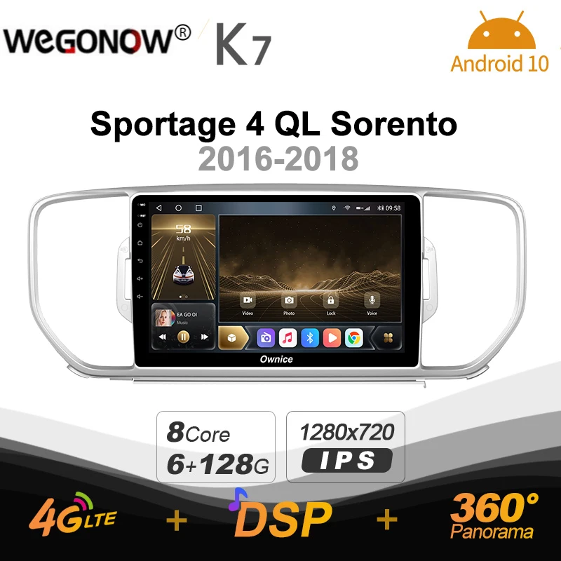 Android 10.0 6G+128G Ownice K7 Car autoradio Multimedia for Kia Sportage 4 QL Sorento radio system unit 360 Panorama 4G LTE
Android 10.0 6G+128G Ownice K7 Car autoradio Multimedia for Kia Sportage 4 QL Sorento radio system unit 360 Panorama 4G LTE