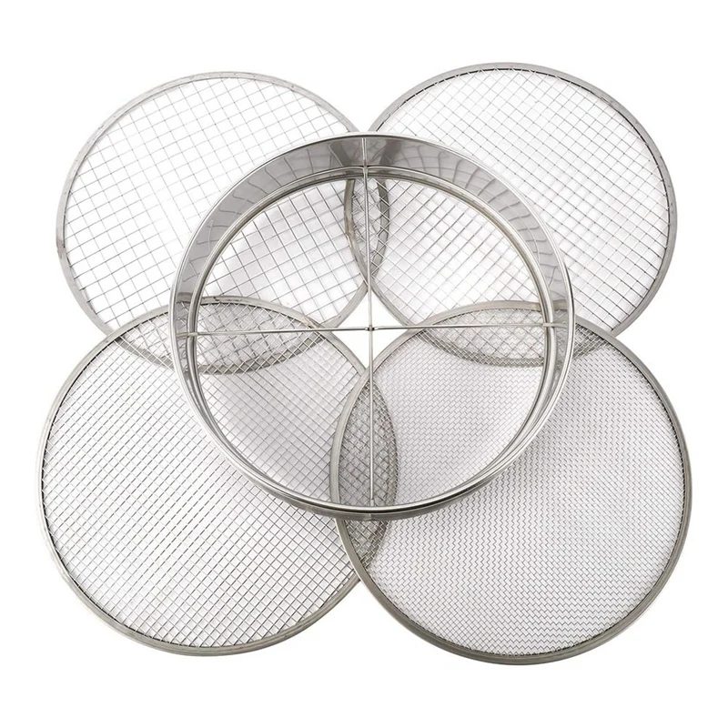Garden Potting Mesh Sieve Sifting Pan - Stainless Steel Mix Soil Filter 4 Sieve Mesh Filter(1/8In,1/4In,3/8In,And 1/2In)
Garden Potting Mesh Sieve Sifting Pan - Stainless Steel Mix Soil Filter 4 Sieve Mesh Filter(1/8In,1/4In,3/8In,And 1/2In)