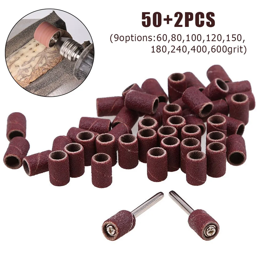 50pcs Drum Sanding Bands Sleeves With 2pcs Mandrels For Polishing 60-600 Grit Sanding Mandrel For Rotary Tools Abrasive Parts
50pcs Drum Sanding Bands Sleeves With 2pcs Mandrels For Polishing 60-600 Grit Sanding Mandrel For Rotary Tools Abrasive Parts