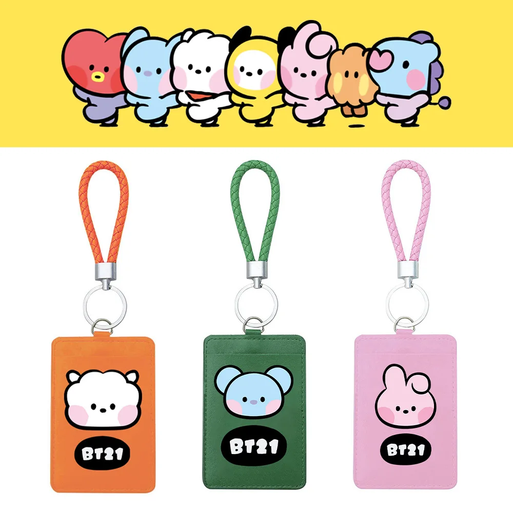 BTS TATA CHIMMY COOKY BT21 Kawaii Card Holder For Backpack Pendant Keychain Card Set Protective Sleeve Bus Card Pendant Kid Gift
BTS TATA CHIMMY COOKY BT21 Kawaii Card Holder For Backpack Pendant Keychain Card Set Protective Sleeve Bus Card Pendant Kid Gift