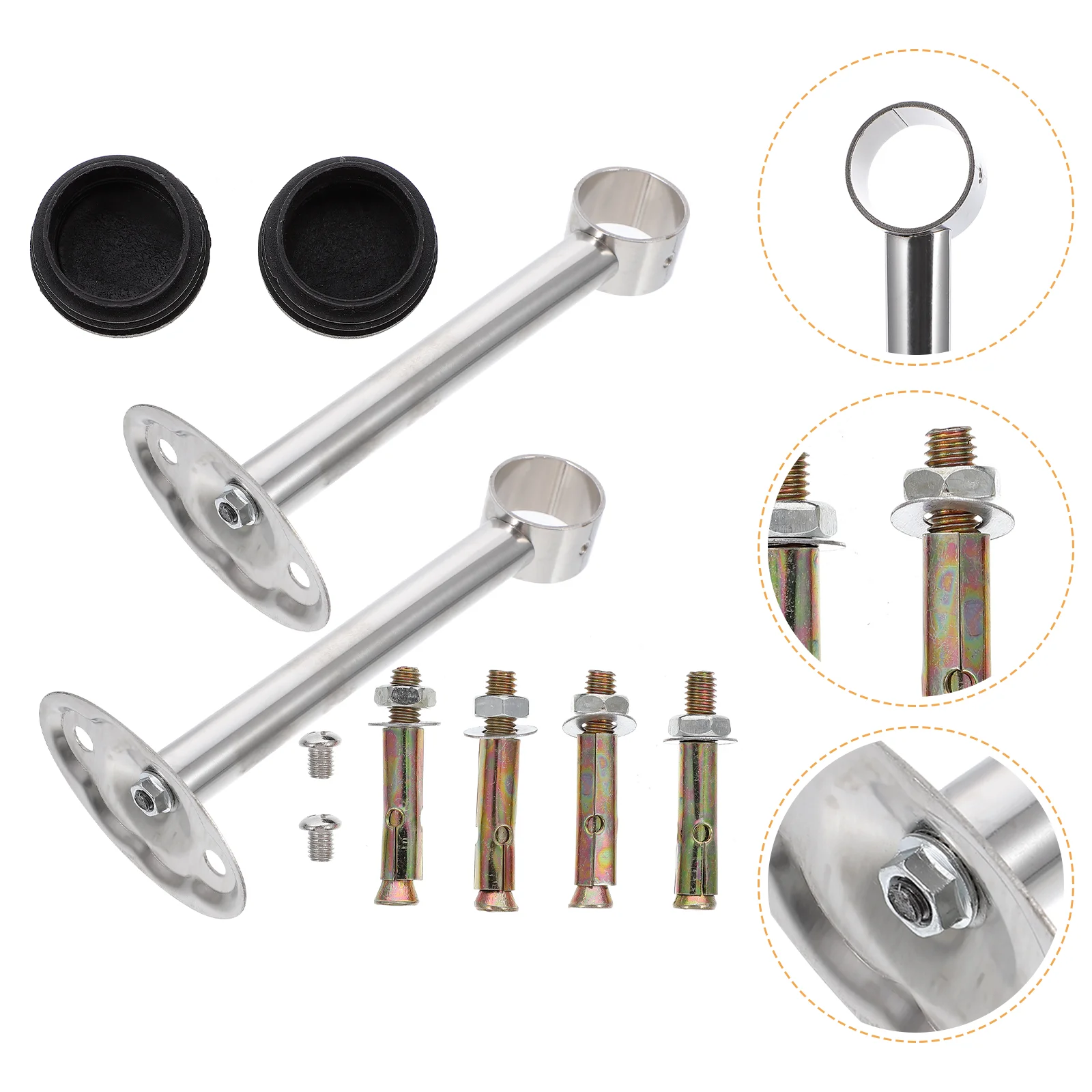 Rod Holder Curtain Closet Socket Bracket Mount Ceilingwardrobe Cabinet Wall Flange Support Tube Bathroom End Pole Pipe Supports
Rod Holder Curtain Closet Socket Bracket Mount Ceilingwardrobe Cabinet Wall Flange Support Tube Bathroom End Pole Pipe Supports