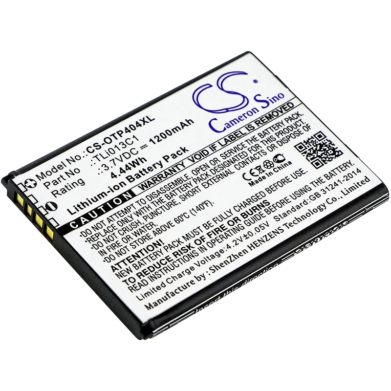 Аккумулятор для мобильного смартфона CS для Alcatel One Touch Go Flip OT-4043S 4044T N 4051S Go Flip V подходит для откидывающегося откидного ключа 2 QuickFlip
Аккумулятор для мобильного смартфона CS для Alcatel One Touch Go Flip OT-4043S 4044T N 4051S Go Flip V подходит для откидывающегося откидного ключа 2 QuickFlip