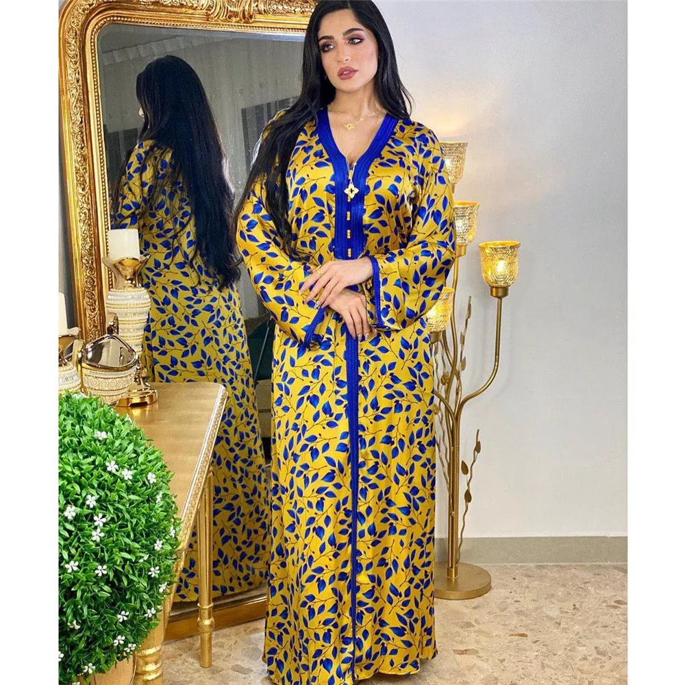 Women's Dress Muslim Party Clothing Abaya Floral Print Women's Clothing Dubai Arab Middle East Ethnic Style Autumn Spring New
Women's Dress Muslim Party Clothing Abaya Floral Print Women's Clothing Dubai Arab Middle East Ethnic Style Autumn Spring New