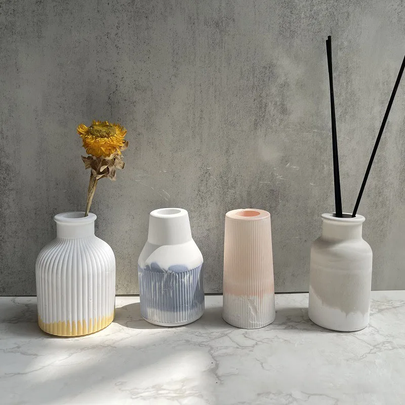 DIY Flower pot Gypsum Silicone Concrete Mold Handmade Vase Storage Trays Making Coaster Epoxy Resin Mould Craft Decor Supplies
DIY Flower pot Gypsum Silicone Concrete Mold Handmade Vase Storage Trays Making Coaster Epoxy Resin Mould Craft Decor Supplies