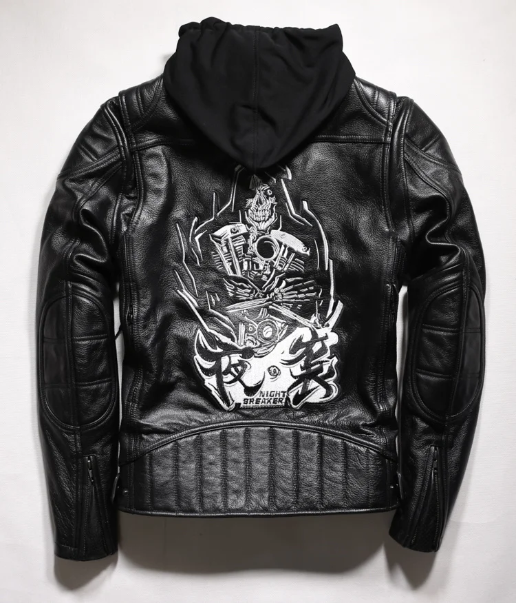 style Free shipping.Brand new man skull leather clothes. plus size men's genuine Leather jacket.motor biker leather clothing.
style Free shipping.Brand new man skull leather clothes. plus size men's genuine Leather jacket.motor biker leather clothing.