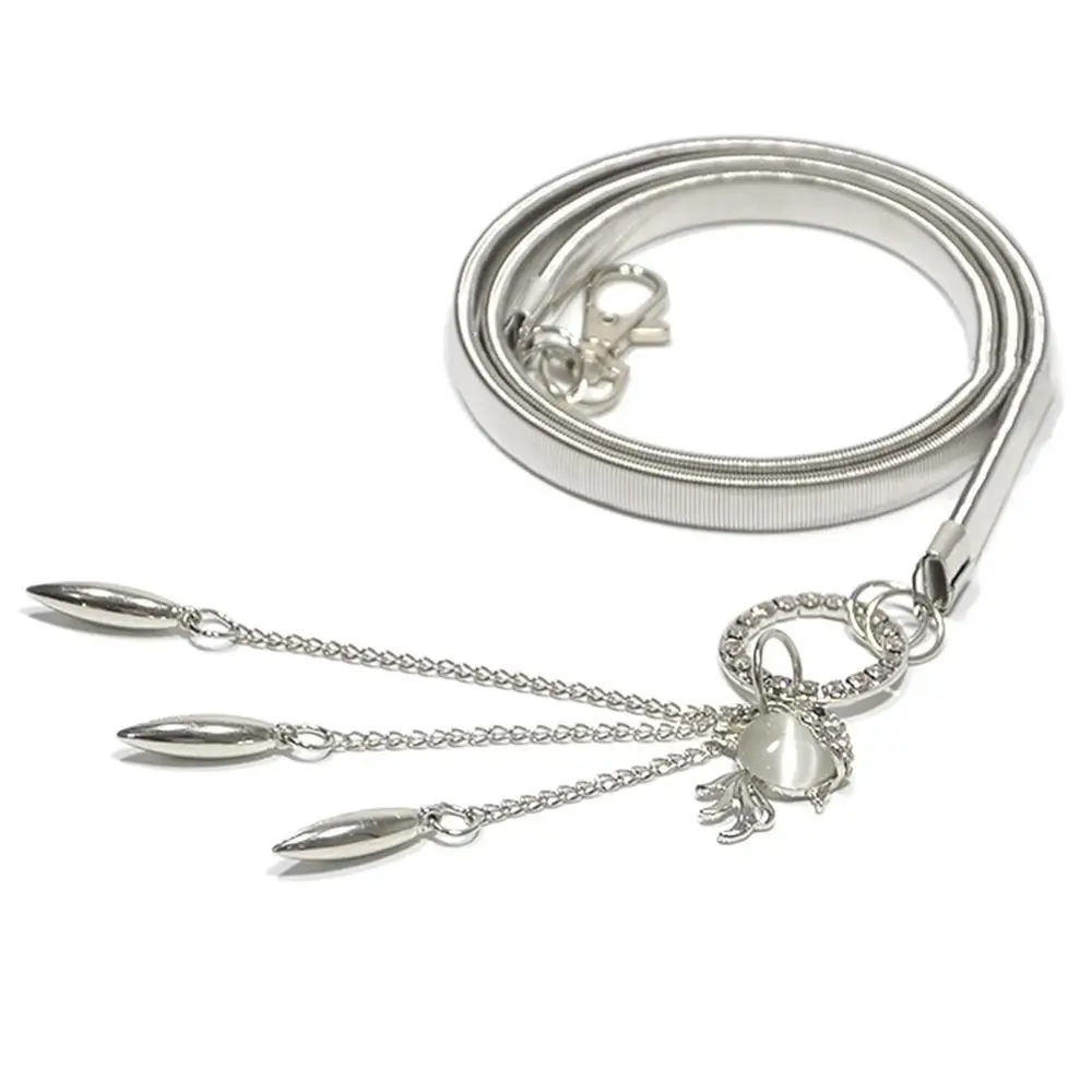 Chic Faux Gemstone Goldfish Rhinestone Pendant Slim Women Waist Belt Waistband Apparel Accessories Dress Decoration
Chic Faux Gemstone Goldfish Rhinestone Pendant Slim Women Waist Belt Waistband Apparel Accessories Dress Decoration
