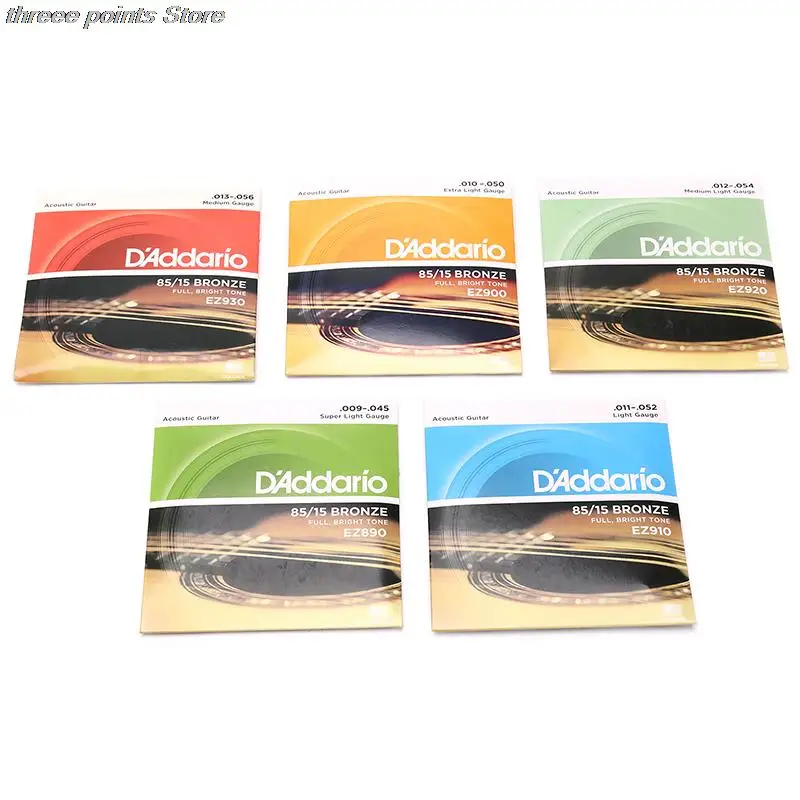 New One Set Of 6 Strings Acoustic Folk Guitar Strings EZ890 - EZ930 85/15 Bronze Material Guitar Strings With Carton
New One Set Of 6 Strings Acoustic Folk Guitar Strings EZ890 - EZ930 85/15 Bronze Material Guitar Strings With Carton