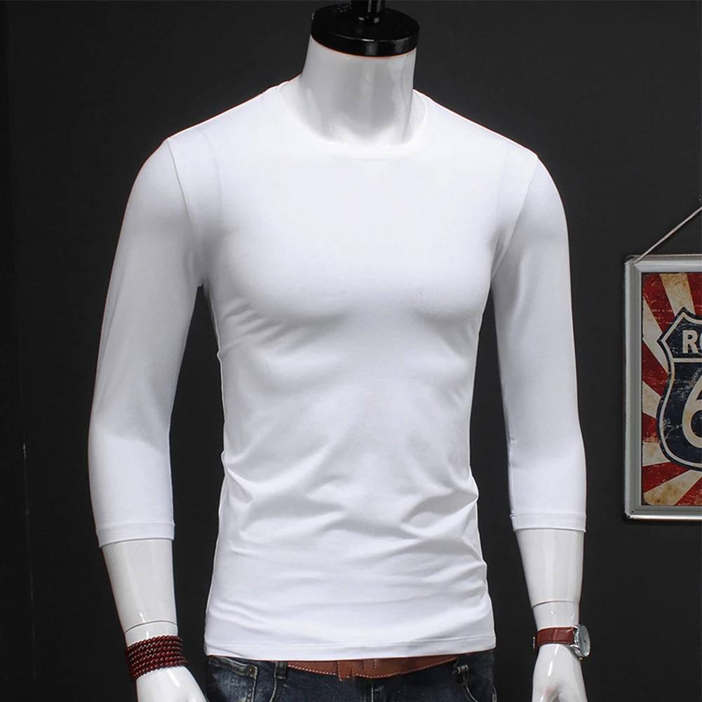 Solid Color Men's Casual Muscle T Shirts Autumn O-Neck Slim Fit Blouse T-shirt Activewear Tops Tees Men Undershirt
Solid Color Men's Casual Muscle T Shirts Autumn O-Neck Slim Fit Blouse T-shirt Activewear Tops Tees Men Undershirt
