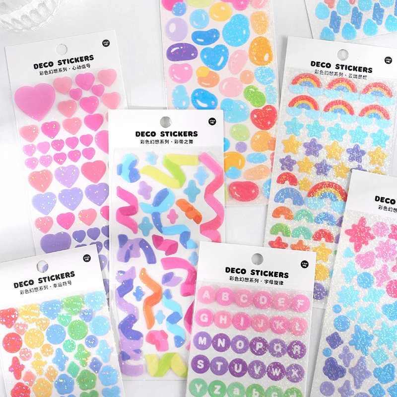 Ins Style PVC Laser Stickers Label Diary Korean Stationery DIY Scrapbooking Decorative Aesthetic School DIY Stationery Stickers
Ins Style PVC Laser Stickers Label Diary Korean Stationery DIY Scrapbooking Decorative Aesthetic School DIY Stationery Stickers