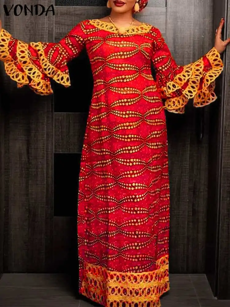 VONDA богемный Женский Повседневный кафтан осенний свободный Макси-платье мешковатый вечерний халат с оборками сарафан с длинным рукавом с в...
VONDA богемный Женский Повседневный кафтан осенний свободный Макси-платье мешковатый вечерний халат с оборками сарафан с длинным рукавом с в...