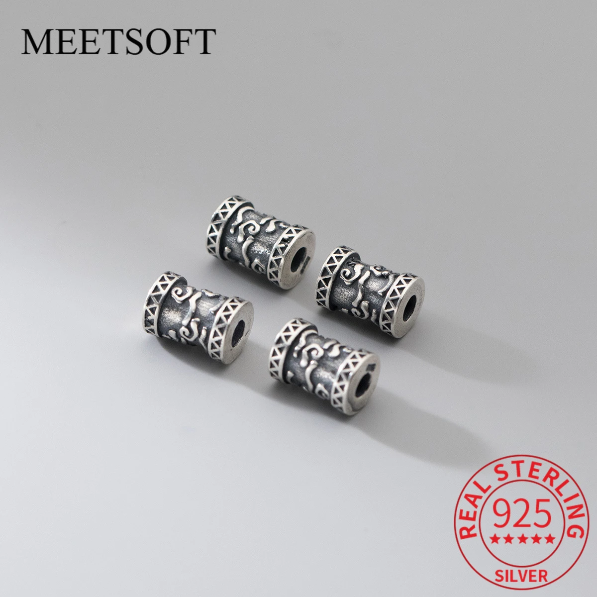MEETSOFT 925 Sterling Silver 7MM Cylindrical Short Tube Spacer Beads Charms of DIY Handmade Making Supplies Bracelet Wholesale
MEETSOFT 925 Sterling Silver 7MM Cylindrical Short Tube Spacer Beads Charms of DIY Handmade Making Supplies Bracelet Wholesale