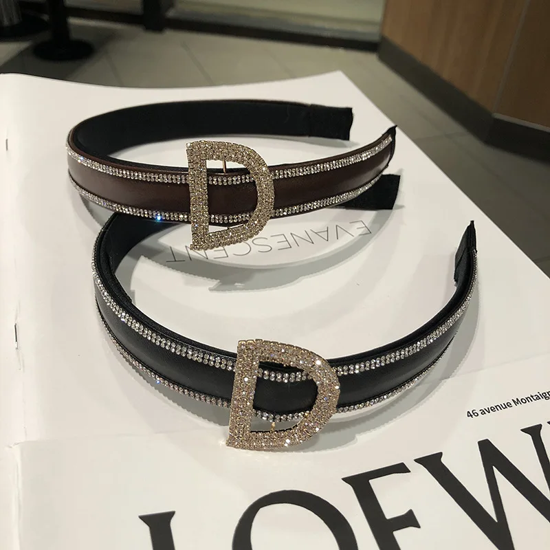 Stylish exaggerated personality headband set with diamond-set letters D bow headband temperament hair accessories headwear 
Stylish exaggerated personality headband set with diamond-set letters D bow headband temperament hair accessories headwear