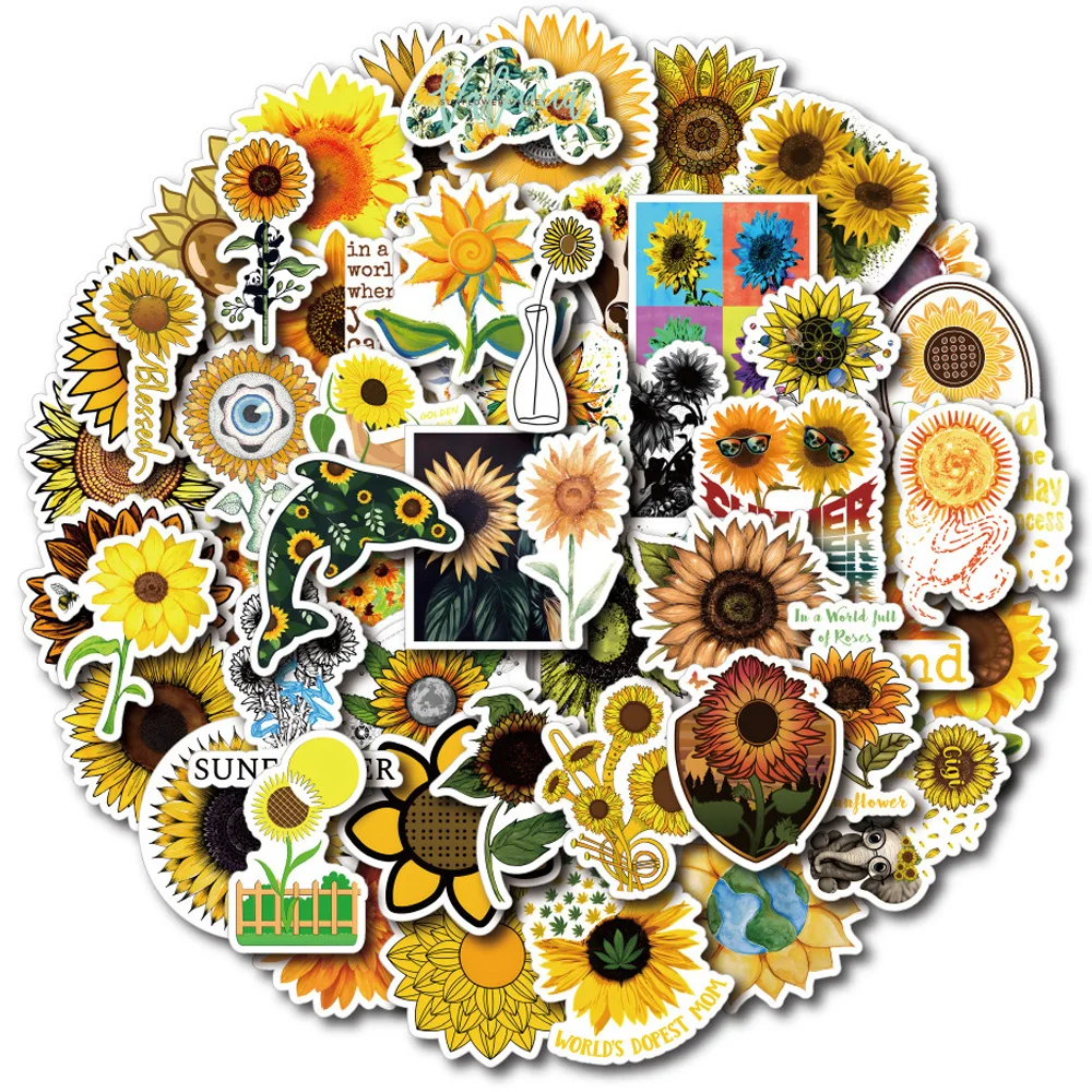 10/30/50PCS Cartoon Sunflower Stickers for Kids DIY Laptop Phone Case Luggage Diary Aesthetic Decals Sticker Packs Toy Wholesale
10/30/50PCS Cartoon Sunflower Stickers for Kids DIY Laptop Phone Case Luggage Diary Aesthetic Decals Sticker Packs Toy Wholesale