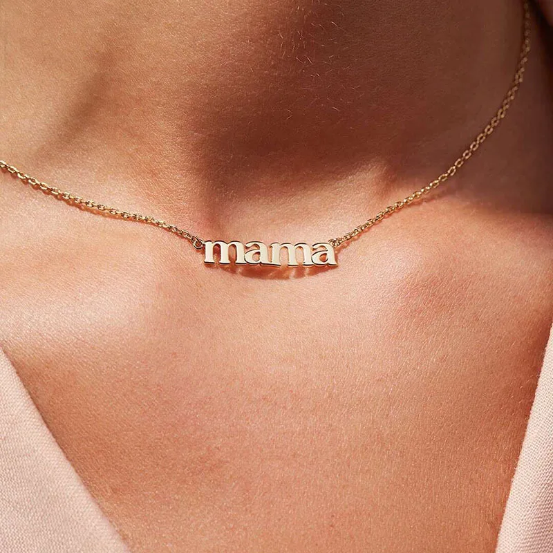 High End PVD Finish Waterproof Stainless Steel Jewelry Mama Pendant Necklace Wholesale For Women
High End PVD Finish Waterproof Stainless Steel Jewelry Mama Pendant Necklace Wholesale For Women