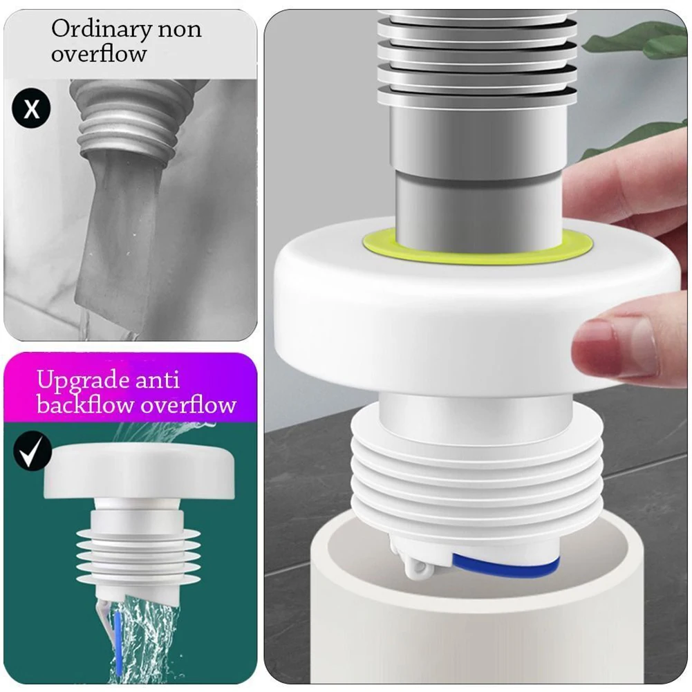 Washbasin Sewer Pipe Plug Drain Cover Drain Smell Blocker Anti Odor For Kitchen Bathroom Washing Machine Insect Pipe Connector
Washbasin Sewer Pipe Plug Drain Cover Drain Smell Blocker Anti Odor For Kitchen Bathroom Washing Machine Insect Pipe Connector