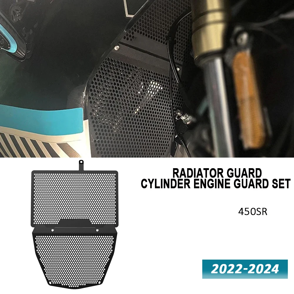 Motorcycle Accessories FOR CFMOTO 450SR 450 SR 2022-2024 Radiator Grille Guard Engine Guard Set Protector Cover Protection Net
Motorcycle Accessories FOR CFMOTO 450SR 450 SR 2022-2024 Radiator Grille Guard Engine Guard Set Protector Cover Protection Net