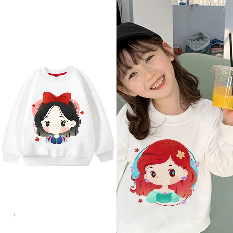 Snow White Children's Sweatshirts Jasmine Ariel Kawaii Cartoons Disney Princess Pullover Girl Boy Casual Clothes Kid Sportswear
Snow White Children's Sweatshirts Jasmine Ariel Kawaii Cartoons Disney Princess Pullover Girl Boy Casual Clothes Kid Sportswear