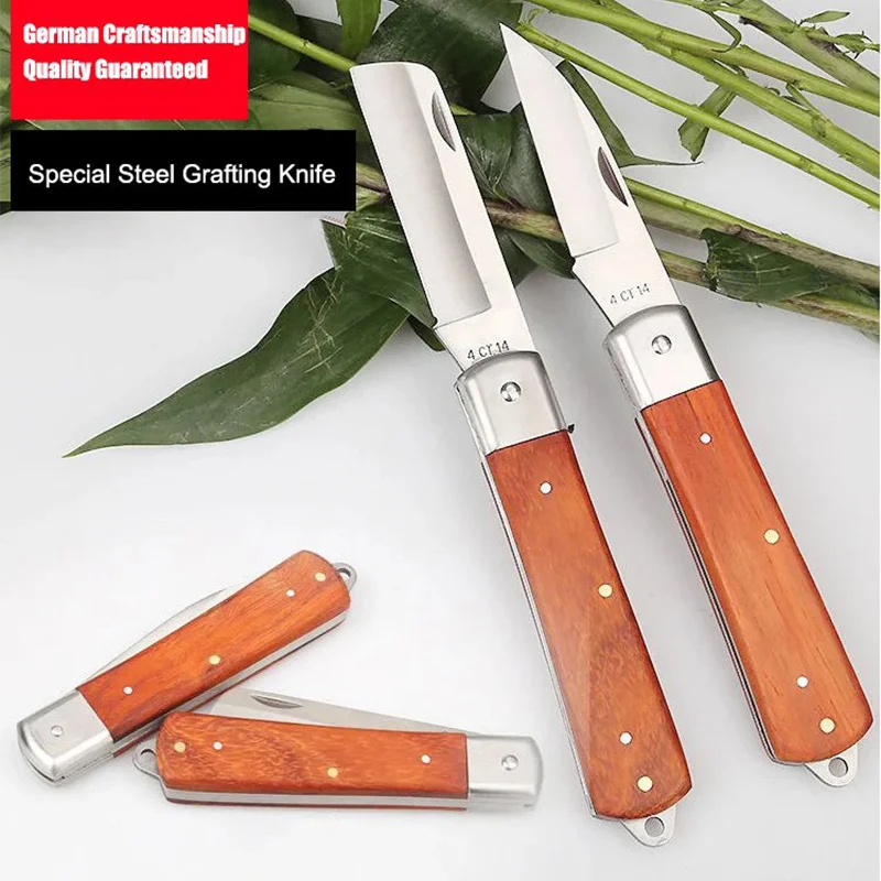 Grafting knife 4Cr14 professional fruit tree seedling budding blade steel folding electrician multi-purpose cutting wood tool
Grafting knife 4Cr14 professional fruit tree seedling budding blade steel folding electrician multi-purpose cutting wood tool