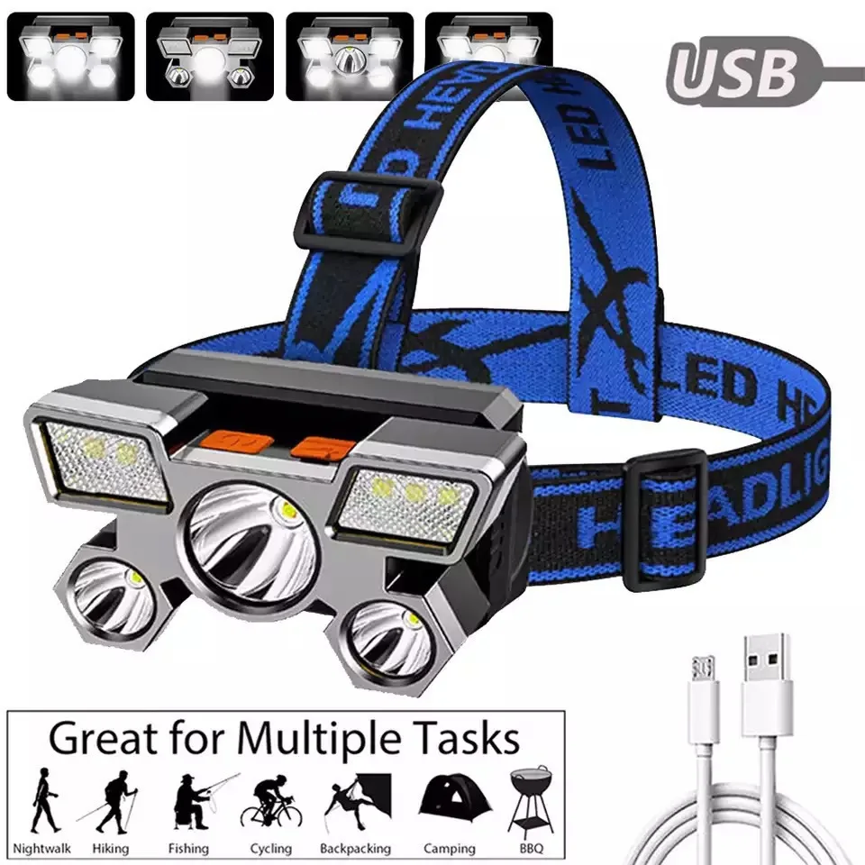 Bright Headlamps Super Bright Flashlight USB Charge LED Fishing Headlights for Outdoor Fishing Hunting Torch Hiking Headlights
Bright Headlamps Super Bright Flashlight USB Charge LED Fishing Headlights for Outdoor Fishing Hunting Torch Hiking Headlights