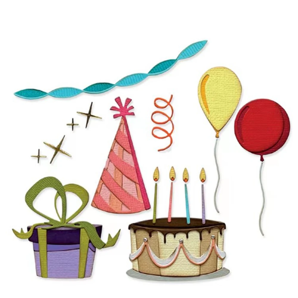 Celebrate Birthday Cake Hat Metal Cutting Dies For DIY Scrapbooking Photo Album Craft Decorat Paper Card Template Handcraft New
Celebrate Birthday Cake Hat Metal Cutting Dies For DIY Scrapbooking Photo Album Craft Decorat Paper Card Template Handcraft New