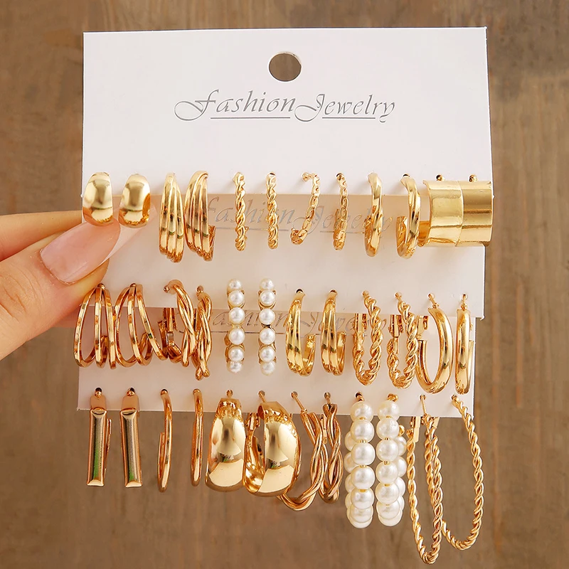 6 Pairs Of Pearl Hoops Earrings Sets For Women Fashion 2023 Vintage Piercing Jewelry Lots Gold Silver Color Ear Accessories
6 Pairs Of Pearl Hoops Earrings Sets For Women Fashion 2023 Vintage Piercing Jewelry Lots Gold Silver Color Ear Accessories