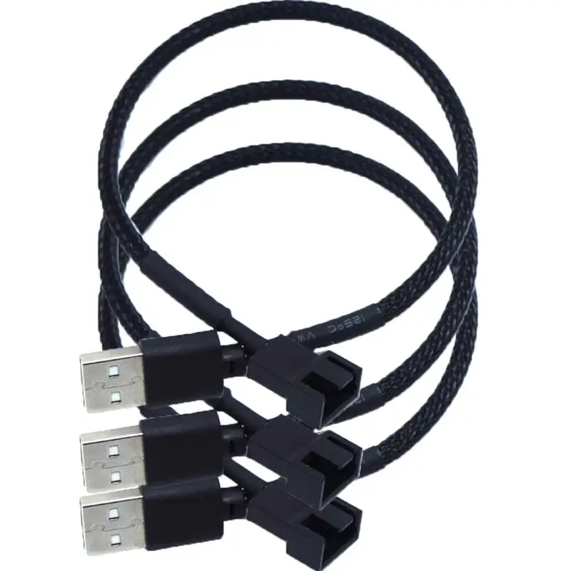 3Pc USB to 4Pin Fan Adapter Cables 4Pin Computer PC Fan Power Cable Connector Adapter Connect (Black)
3Pc USB to 4Pin Fan Adapter Cables 4Pin Computer PC Fan Power Cable Connector Adapter Connect (Black)