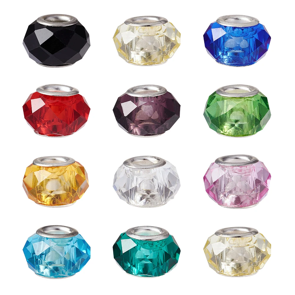 100pcs Handmade Crystal Glass Bead European Beads Loose Spacer Large Hole Beads Mixed Color for Jewelry Making 14x8mm Hole: 5mm
100pcs Handmade Crystal Glass Bead European Beads Loose Spacer Large Hole Beads Mixed Color for Jewelry Making 14x8mm Hole: 5mm