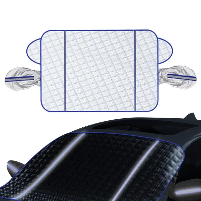 

Автомобильная магнитная защита от снега льда со светоотражающей полосой, солнцезащитный козырек на лобовое стекло, переднее и заднее лобовое стекло, автомобильный чехол