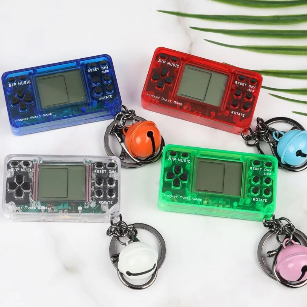 1 PCS Mini Handheld Game Console Backpack Keychain Blue Retro Game Console with Bells Keyring 
1 PCS Mini Handheld Game Console Backpack Keychain Blue Retro Game Console with Bells Keyring