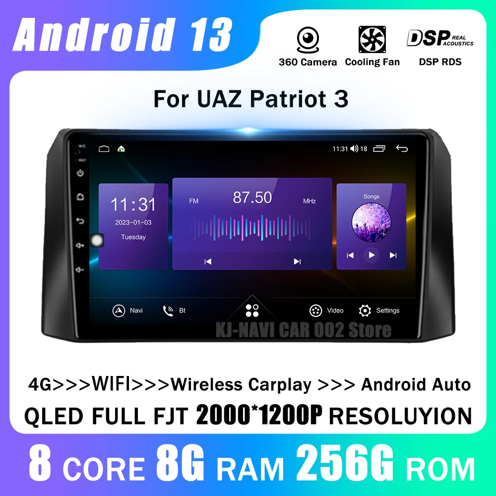 Android 13 For UAZ Patriot 3 2016 - 2021 Carplay Car Radio Central Bluetooth Multimedia Player Navigation GPS Automotive Stereo
Android 13 For UAZ Patriot 3 2016 - 2021 Carplay Car Radio Central Bluetooth Multimedia Player Navigation GPS Automotive Stereo