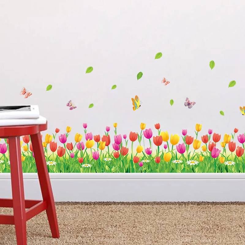Baseboard Wall Stickers Tulip Border Line Living Room Bedroom Decorative Decal Self Stick Baseboard Art Mural Casement Decor
Baseboard Wall Stickers Tulip Border Line Living Room Bedroom Decorative Decal Self Stick Baseboard Art Mural Casement Decor