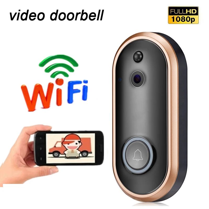 WiFi Video Doorbell Smart Home Outdoor Wireless Low Power Door Bell 1080P Waterproof Video Intercom Camera For Apartments
WiFi Video Doorbell Smart Home Outdoor Wireless Low Power Door Bell 1080P Waterproof Video Intercom Camera For Apartments