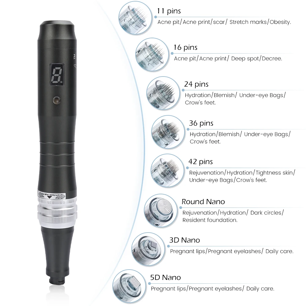Микроиглы Dr Pen M8, 1 шт., картриджи 11/16/36/42/nano/3D/5D для кожи Pen, микроигла, штамп, инструменты для красоты
Микроиглы Dr Pen M8, 1 шт., картриджи 11/16/36/42/nano/3D/5D для кожи Pen, микроигла, штамп, инструменты для красоты