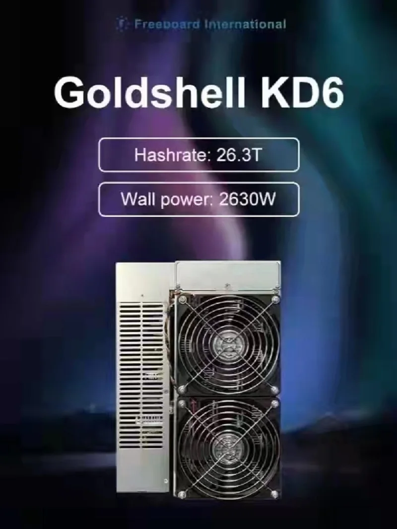 New Goldshell KD6 KDA Miner Pre Sale Delivery 26.3T KDA Miner Higher Profit than Antminer s9 Asic Miner l3 Antminer s19 pro s17
New Goldshell KD6 KDA Miner Pre Sale Delivery 26.3T KDA Miner Higher Profit than Antminer s9 Asic Miner l3 Antminer s19 pro s17