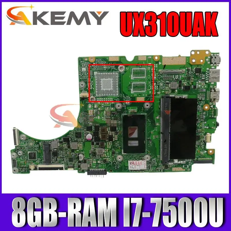 Оригинальная материнская плата для ноутбука UX310UV UX310UA UX310UAK UX310U UMA с 8GB-RAM
Оригинальная материнская плата для ноутбука UX310UV UX310UA UX310UAK UX310U UMA с 8GB-RAM