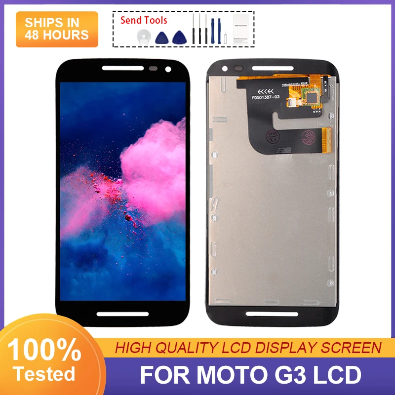 

5.0 Inch For Moto G3 Lcd Touch Panel Digitizer Assembly XT1544 Screen For Moto G 3rd Gen Display With Tools Free Shipping