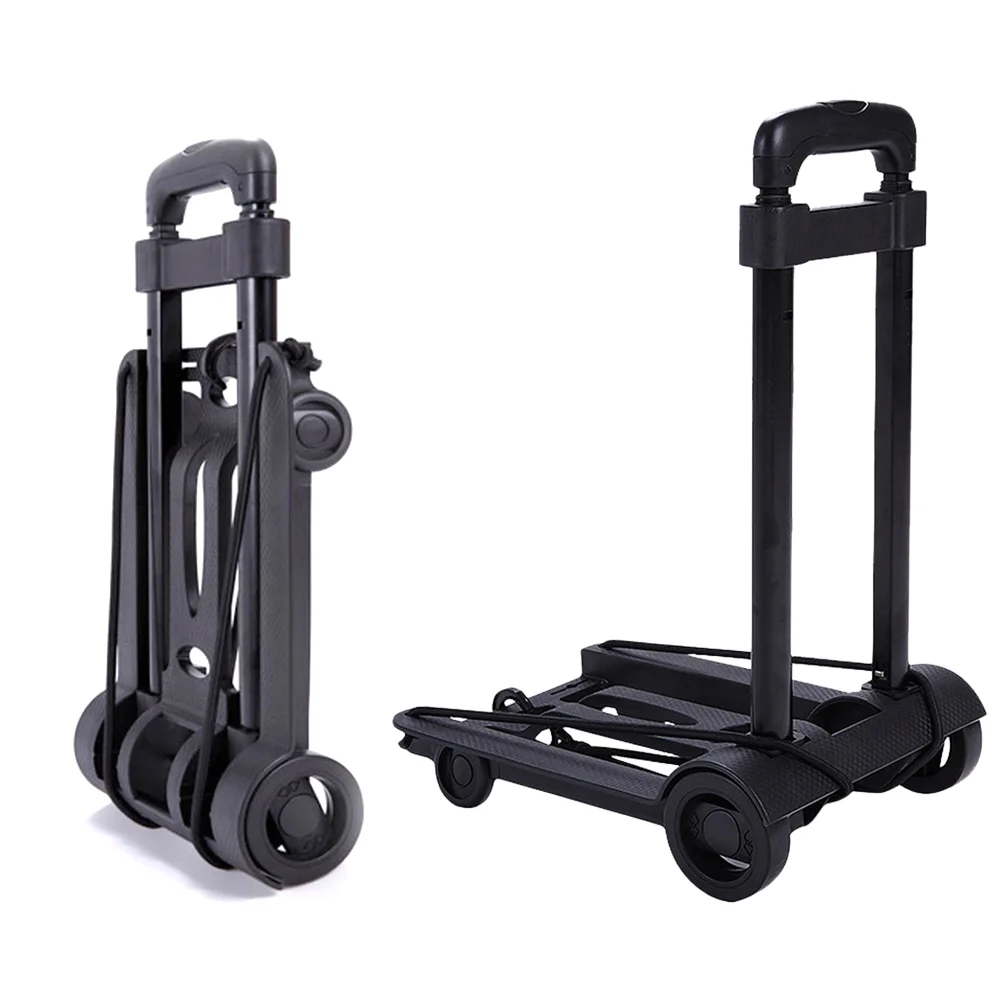 

Utility Cart with Wheels Foldable Collapsible Luggage Dolly Cart Portable Fold Dolly for Travel Moving and Office Use Kuruma