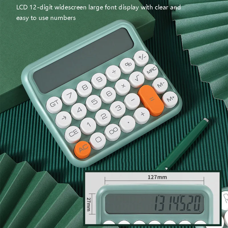 Fashion Calculator Office Business Financial Desktop Calculator 12-digit Large Screen Display Large Keypad Multiple Colourways
Fashion Calculator Office Business Financial Desktop Calculator 12-digit Large Screen Display Large Keypad Multiple Colourways