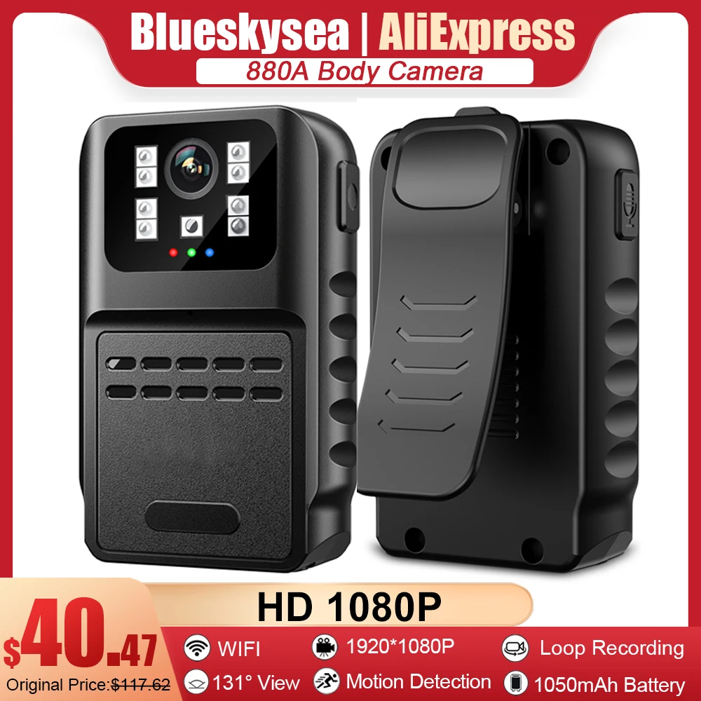 880A 1080P HD Infrared Night Vision Mini Camera Small Camcorder Dash Cam 130° Angel Bodycam Police Cam Waterproof Bike Camera
880A 1080P HD Infrared Night Vision Mini Camera Small Camcorder Dash Cam 130° Angel Bodycam Police Cam Waterproof Bike Camera
