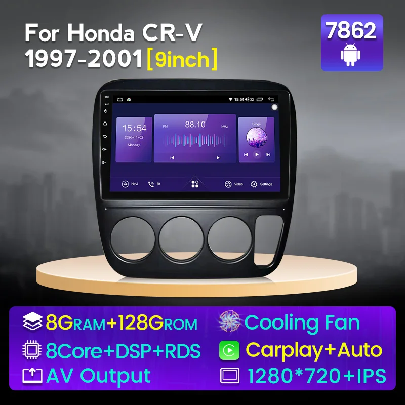 9'' Fellostar HD1280*720 Android 11 8+128G Car Stereo Audio For Honda CRV CR-V 1997-2001 Cooling Fan RDS DSP IPS Screen Stereo
9'' Fellostar HD1280*720 Android 11 8+128G Car Stereo Audio For Honda CRV CR-V 1997-2001 Cooling Fan RDS DSP IPS Screen Stereo