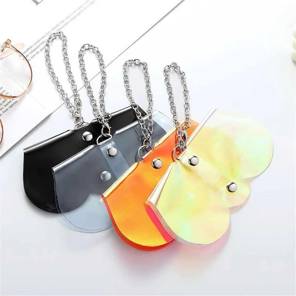 Laser Transparent Glasses Case With Metal Chain Men Women Sunglasses Hanging Bag PVC Protection Cover Travel Eyewear Accessories
Laser Transparent Glasses Case With Metal Chain Men Women Sunglasses Hanging Bag PVC Protection Cover Travel Eyewear Accessories