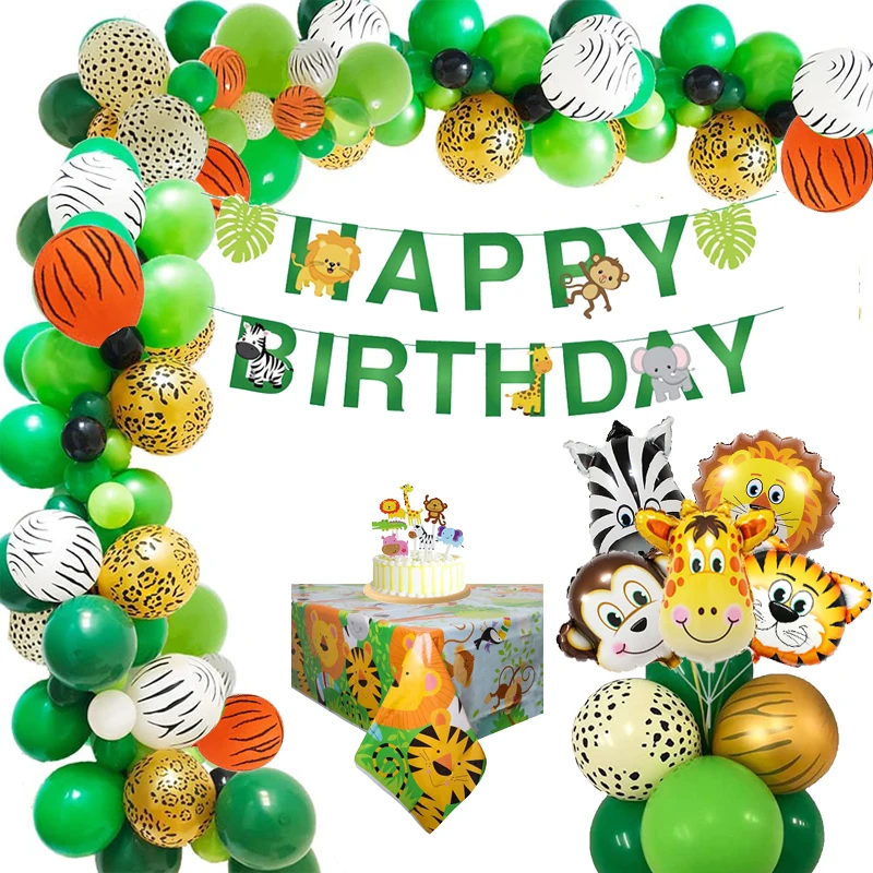 0-9 Year Safari Theme Jungle Birthday Balloon Garland Arch Kit Lion Tiger Animal Balloon Boy Birthday Party Decorations Supplies
0-9 Year Safari Theme Jungle Birthday Balloon Garland Arch Kit Lion Tiger Animal Balloon Boy Birthday Party Decorations Supplies