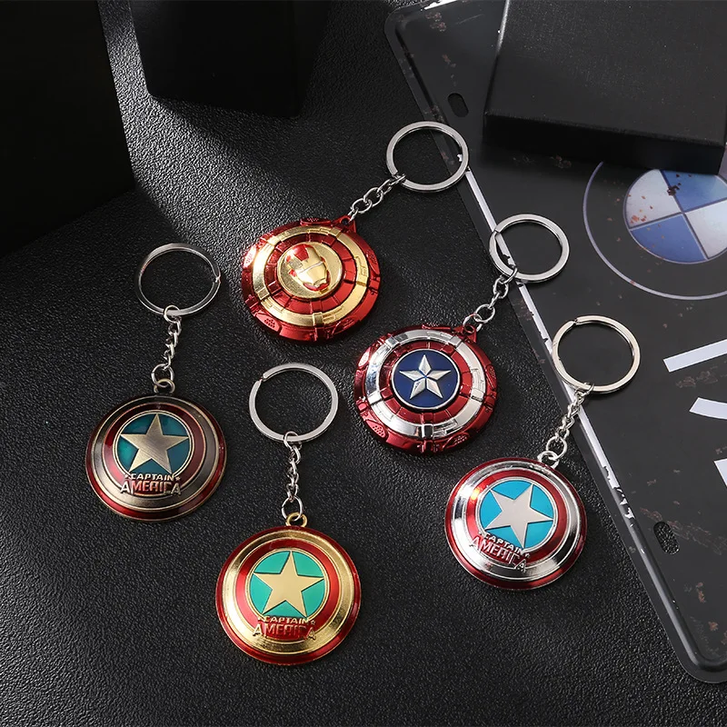 Disney Keychain Iron Man Metal Captain America Shield Keyring Avengers Movie Peripheral Gift Pendant
Disney Keychain Iron Man Metal Captain America Shield Keyring Avengers Movie Peripheral Gift Pendant