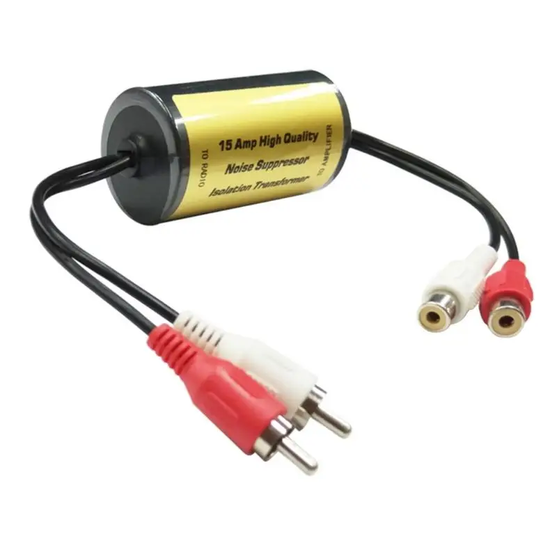 

Anti-Noise Ground Loop-Isolator Noise Filter Eliminator- Ground Loop- Suppressor Noise Isolation Car Radio-Audio Systems