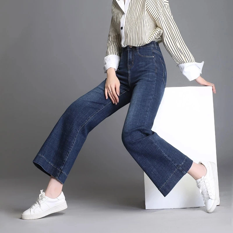 Women's High Waist Wide Leg Jeans Office Ladies Loose Straight Large Size Long Pants Simple Temperament Denim Trousers
Women's High Waist Wide Leg Jeans Office Ladies Loose Straight Large Size Long Pants Simple Temperament Denim Trousers